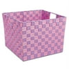 Whitmor Woven Medium Storage Tote Basket, Pink/Purple