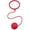 Red, variant on Skip Ball Ankle Toy, 5.5" Hopper Ball with 18" Cord - Skip it Toy Assorted Colors, Fun Jump Rope Alternative Exercise Equipment,Orange