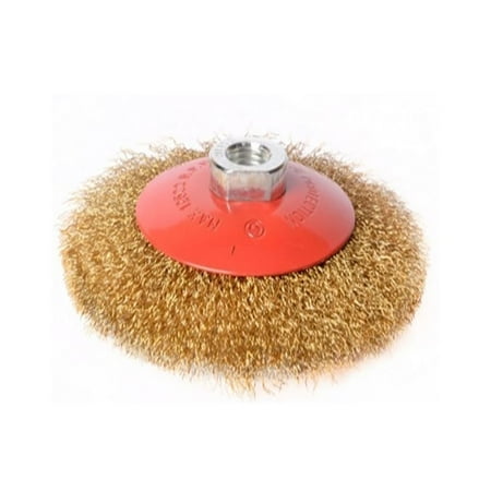 

M14 Kit Deburring Cup Wheel Discs Twist Knot Wire Wire Wheel Brush Wire Wheel Wheel Disc Cup Brush Set YELLOW 115MM