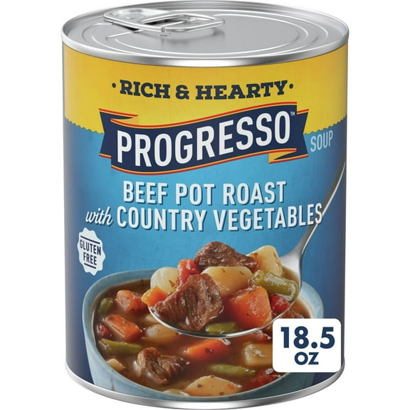 Progresso Gluten Free Rich Hearty Beef Pot Roast with Country Vegetables Soup - 18.5oz - Pack of 2