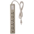 thumbnail image 2 of Tira de alimentación universal multitoma VCT con 2 puertos USB y 5 tomacor, 2 of 2