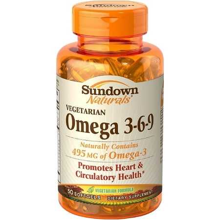 Sundown Naturals Vegetarian Omega 3-6-9 Softgels 50