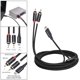 thumbnail image 5 of Cable profesional tipo C a 2 Estéreo HiFi Alta compatibilidad para grabadoras Componentes Mezcladores Amplificadores de equipos de , 1 M 1M Hugo cable telefonico, 5 of 9