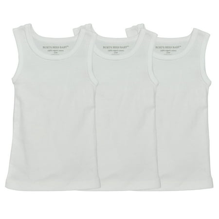 - Burt's Bees Baby Organic Muscle Tanks, 12M, Cloud, 3 Ct