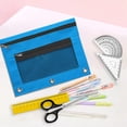 thumbnail image 4 of Kyusrd Pencil Pouch for 3 Ring B5 Binder,Clear Pencil Pouch with Mesh Zipper,Cosmetic Bag Pencil Cases,Give a Pendant Gift, 4 of 5