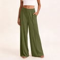 thumbnail image 2 of Besolor Womens Wide Leg Pants Elastic High Waisted Casual Loose Loungewear Workout Athletic Gym Yoga Trousers, 2 of 6