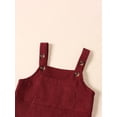 thumbnail image 6 of GXFC Toddler Boy Corduroy Suspender Overalls Pants Kids Boy One Piece Jumpsuit Jeans with Pockets for Children Boy，Spring Fall 6M 1T 2T 3T 4T, 6 of 8