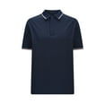 thumbnail image 6 of Tops for Women under $5 Short Sleeve Lapel Sports Solid Quick Drying Working Clothes Shirt Navy, 6 of 6