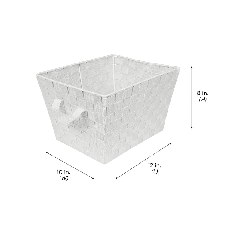 Simplify Woven Storage Basket in Grey photo 2