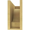 thumbnail image 4 of 6"W x 18"D x 12"H Classic Newport Rough Cedar Woodgrain TimberThane Corbel, Primed Tan, 4 of 6