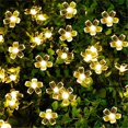 thumbnail image 2 of Guirnaldas de luces solares de 5m, 7m, 12m, 22m, flor de melocotón, lámpara alimentada por energía Solar, guirnaldas de luces LED de 6V, decoración navideña para jardín para exteriores, 2 of 4