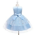 thumbnail image 5 of Esaierr Kids Toddler Girls Flower Princess Dress Princess Dress Fluffy Formal Dress Little Girls Party Wedding Formal Dresses Mesh Dress Flower Baby Performance Dress, 5 of 7