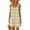 Yellow, variant on WTOBBY Women's Summer Beach Floral Print Sleeveless Scoop Neck Sun Dress with Adjustable Straps,Green 2XL