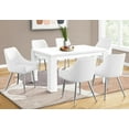 thumbnail image 6 of Dining Table, 60" Rectangular, Kitchen, Dining Room, White Laminate, Contemporary, Modern, 6 of 21