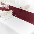 thumbnail image 2 of BalsaCircle 12" x 108" Burgundy Crinkled Accordion Taffeta Table Runner Party Events Linens, 2 of 8