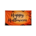 thumbnail image 2 of ShengapQ Halloween Decorative Flag, Pumpkin Flag, Outdoor Yard Decor, Spooky Seasonal Flag, Waterproof Polyester Flag with Grommets, Halloween Garden Decoration, 59×36in, 2 of 7