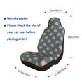 thumbnail image 3 of Uemuo Cute Turtle Pattern Car Seat Covers for Front Seats Waterproof Seat Covers for Cars, Universal Auto Front Seats Protector Fits for Car-2 PCS, 3 of 6