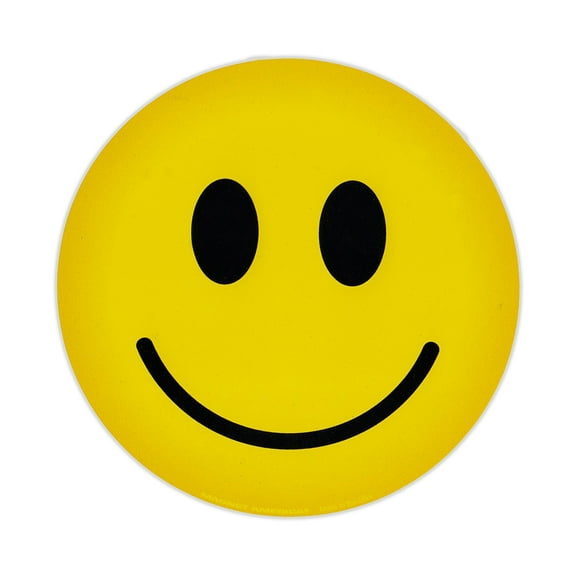 Magnetic Bumper Sticker - Happy Face (Smile Face) - Round Magnet - 4.75" Round