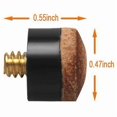 thumbnail image 2 of 12 Sets 12MM Billiard Pool Cue Tips Brass Screw Replacement Tips with Pool Cue Ferrule for Snooker P, 2 of 5