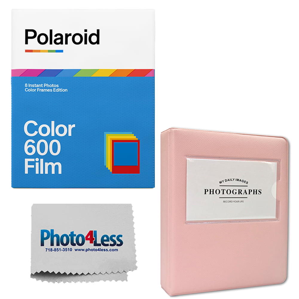 Polaroid Color Film for 600 Color Frame (8 Sheets) | Pink Album Holds ...