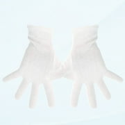 100% White Plain Cotton Gloves for Eczema Small Bulk 12 Pairs, Dry Thin Moisturizing Hand Therapy Gloves Night Sleep
