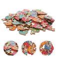 thumbnail image 2 of 100 Pcs Boutons de Couture en Bois Forme de Dauphin, 2 of 7