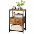 thumbnail image 6 of TOMNK End Table with Shelves, Narrow Side Table for Living Room, 3-Tier Nightstand with Storage, Modern Small Accent Table for Bedroom and Office, 6 of 8