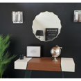 thumbnail image 4 of 27 in. Single Round Ridge Frameless Wall Mirror with Engraved Edge, 4 of 5