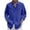 Blue1, variant on Zylarhe Mens Summer Shirts, Men 3/4 Sleeve Spring Summer Solid Casual Lapel Long Shirt Navy L