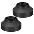 thumbnail image 1 of Unique Bargains 55mm Camera Lens Hood, 2Pcs Rubber Collapsible Lens Protector, Black, 1 of 7