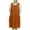 Orange, variant on WMTBSRSW Women's Summer Dress Oversized Sleeveless Dress with High Split and Pockets Vintage Round Neck Tie-Waist Tank Dress