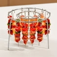 thumbnail image 3 of HLONK Stainless Steel Air Fryer BBQ Skewer Rack - Double Layer Grill Stand for Evenly Cooking Meats  Veggies & More  Multi-Functional Kitchen Tool for Healthy Cooking, 3 of 5