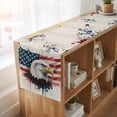 thumbnail image 6 of Table Runners 90 Inches Long Dress Scarves, Independence Day Farmhouse Coffee/Dining/Kitchen Table Runner for Living Room, Patriotic Eagle U.S Flag Vintage 13x90 Inch, 6 of 9