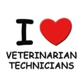 thumbnail image 2 of CafePress - I Love Veterinarian Technicians -  Round Wood Ornament 4", 2 of 2