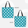 thumbnail image 2 of Balery Sky Blue And White Polka Dot Bolsa de Mano para Mujeres con Cremallera, Bolsa de Gimnasio con Compartimentos, Bolsa para Laptop, Bolsa para Trabajo, 2 of 7