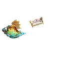 thumbnail image 1 of Figura de de cristal en miniatura para sofá, animal marino, decoración artística, artesanía, simulación de muebles, adorno para el hogar, ofi, 1 of 8