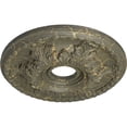 thumbnail image 3 of Ekena Millwork 18"OD x 3 1/2"ID x 2 1/2"P Granada Ceiling Medallion (Fits Canopies up to 6 5/8"), Hand-Painted Witch Hazel Crackle, 3 of 5