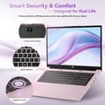thumbnail image 7 of 17.3" FHD Gaming Laptop 64GB DDR5 RAM 2TB SSD AMD Ryzen 7 7735HS Processor (8 Cores, Beats i7-12650H) with AMD Radeon 680M Graphics 100W Type-C Wi-Fi 6E Backlit Keyboard Fingerprint RoseGold, 7 of 7