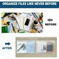 thumbnail image 4 of 10pcs A4 Plastic File Folder, A4 Document Folder, Clear Plastic Document Folders with Snap Button for School Office Supplies Homework A4 Envelope, 4 of 5