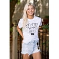thumbnail image 3 of North Dakota Always Winter Funny ND Plus Size Crewneck Graphic Tee Shirt Brisco Brands 5X, 3 of 4