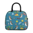 thumbnail image 2 of Beagle and Beach Blue Pattern Insulated Leakproof Lunch Box for Work, Lunch Bag for Women Men, Loncheras Para Mujer for Beach Travel Picnic Camping, 2 of 6