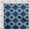 thumbnail image 1 of oneOone Organic Cotton Poplin Twill Fabric Argyle Ikat Decor Fabric Printed BTY 42 Inch Wide, 1 of 4