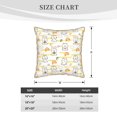 thumbnail image 2 of KLL Rabbit And Milk Tea Decorative Throw Pillow Covers Velvet Soft for Couch Sofa Bedroom Living Room Outdoor (No pillow core)- 18"x18", 2 of 5