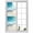 Blue, variant on Aqua Blue Beach Window Privacy Film, Coastal Seawaves Sand Shore Scenery Static Cling UV Sun Blocking Heat Control Window Tint Day and Night, Non-Adhesive One Way Windows Privacy Cover 35.4''x78.7''