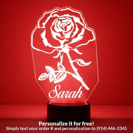 

Mirror Magic Store Rose Color Changing Personalized LED Light with Remote Control