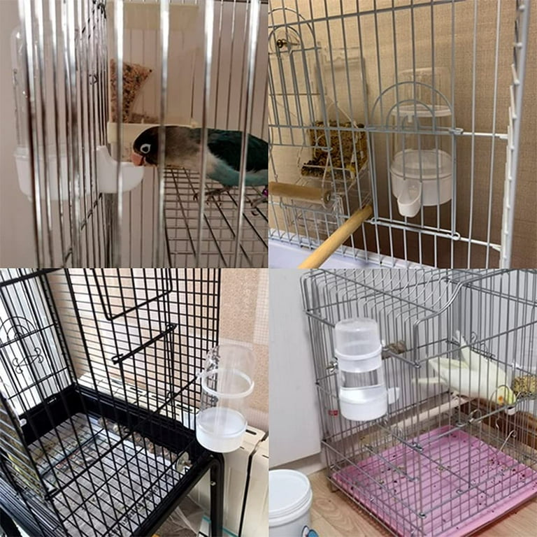 Pet Bird Water Feeder 13.5 Oz Parrot Water Dispenser Bird Cage