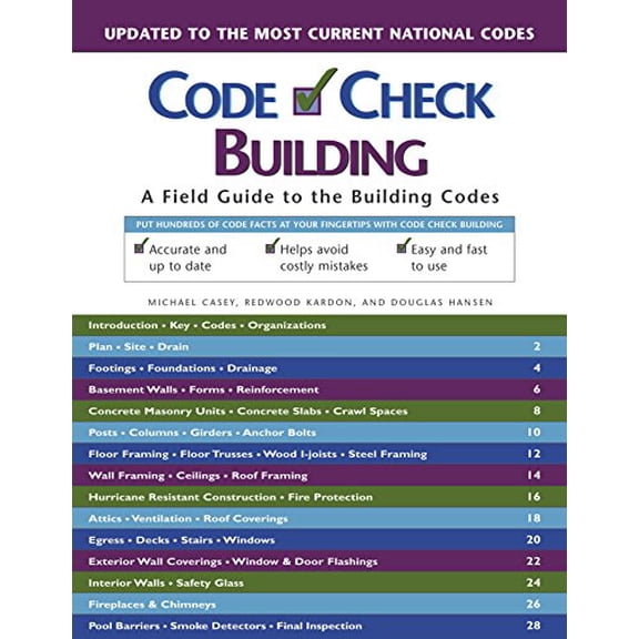 Pre-Owned Code Check Building: A Field Guide to the Building Codes (Unknown) 1561585955 9781561585953