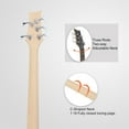 thumbnail image 4 of Glarry 44in 5 Strings Electric Bass Guitar with H-H Pickup and Laurel Wood Fingerboard, Electric Bass Guitar with Bag and Strap, Connecting Wire, Spanner Tool and Plectrum, Sunset Color, 4 of 9