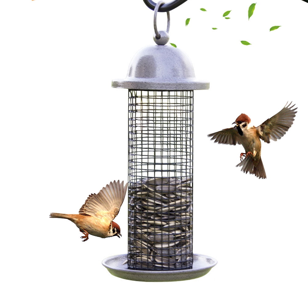 Bird Feeder Balcony Bird Food Dispenser Hanging Wild Bird Feeder with