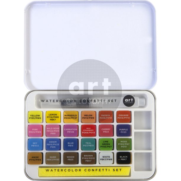 Prima Marketing Art Philosophy Watercolor Confetti Set- - Walmart.com